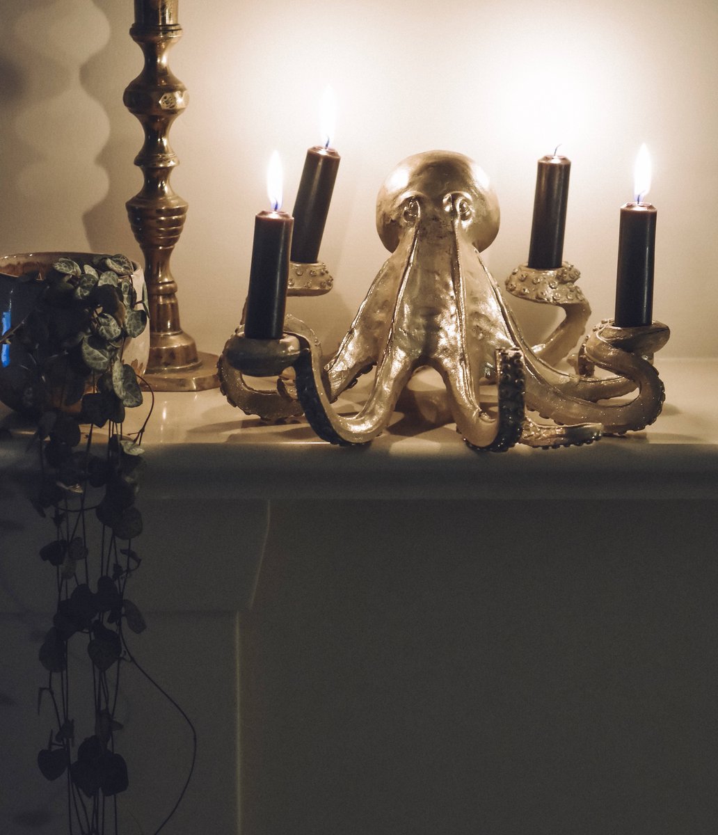 RF_Int's tweet photo. Happy hump day! 🐙 We still have a handful of our fabulous kraken candle holders in stock! To take a closer look on our site navigate to Collections &amp; select Kraken 🖤 https://t.co/aLeGYvGozF