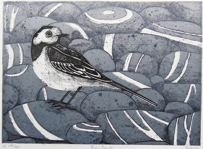 Pied Beauty collagraph, varied edition by Hester Cox .
We have 6 original prints of Hester’s in our online gallery alongside a selection of her cards .
originals-inprint.com
#print #birds  #originalprints