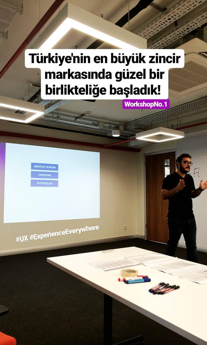 Öncelikle sıkı bir #UX workshop müşterimizi tanıyalım!