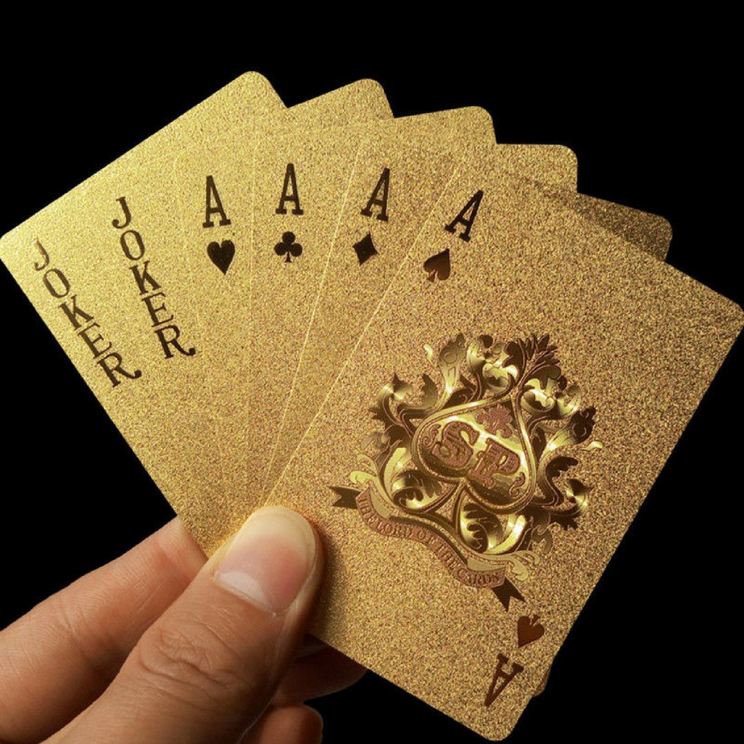 pollaxstorecsr's tweet photo. Pollax 24K Gold Plated Poker Playing Foiled Cards Waterproof With Wooden Gift Box is highly flexible, durable, shiny, dazzling, water resistant, eco-friendly, colors does not easily fade. https://t.co/YzpfN8mWez  

#goldenpoker #pokercards #waterproof #poker #playingcards #cards https://t.co/tGTNd1ZBHq