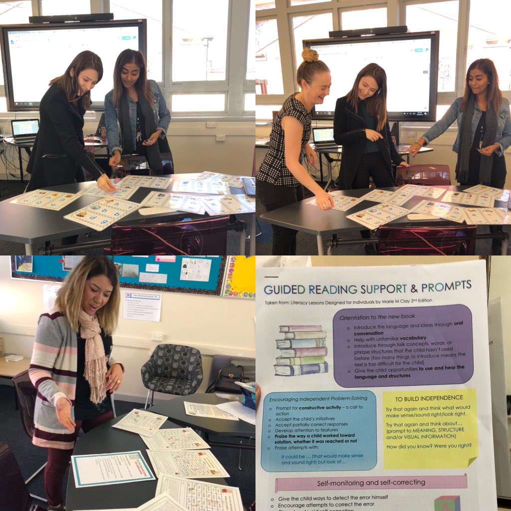 Talented S1 Ts sharing differentiated literacy group activities, LISC and unpacking running records @k_ellimaree @aliciabryant91