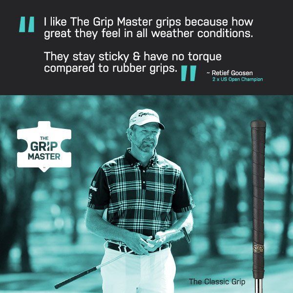 TheGripMasterAU's tweet photo. @RetiefGoosen has been using The Grip Master grips for a long time now. 
Obviously a man who knows quality when he sees it. He also makes a pretty good drop as well. @thegoosewines 

#2xusopenchamp #leather #luxuryandperformance #classicgrip https://t.co/dsiJudvc9I