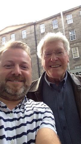 BluePeterViewer's tweet photo. Quite by chance I also met @purves_peter during my trip to Edinburgh last Summer. Looking forward to seeing him and the rest of the @oncebluepeter team again next week @AssemblyFest @edfringe #project161018 https://t.co/0D76TFx0nv