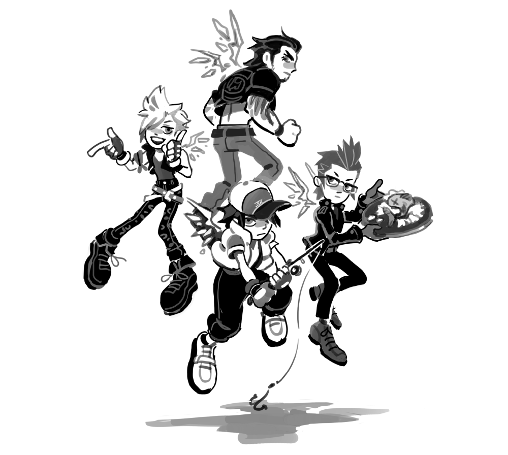 rikuanti's tweet photo. if the FFXV boys are in kingdom hearts 3, they should be pesky fairies same as the x-2 gals. 
interrupting sora mid-adventure and asking for a favor, which sora rejects bc who are these randos, he's busy....(1/3) https://t.co/fQfMZkknhn