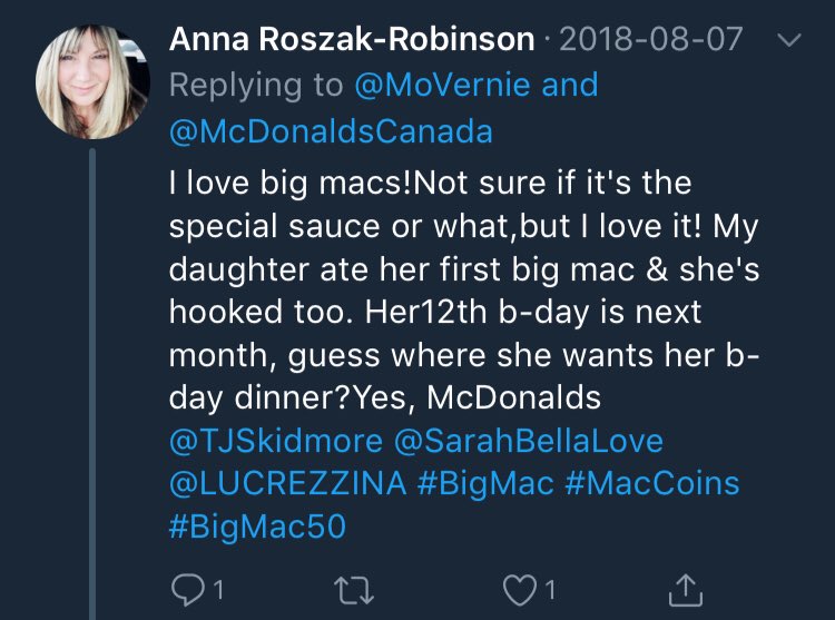 MoVernie's tweet image. There are a total of 5 winners who entered my #MoVernieContest. Each of them won a #MacCoin.

I chose 3 winners from #Twitter &amp;amp; 2 winners from #Instagram.

Congrats to these 5 lucky winners! Thx every1 for ur support. Until next time! 

@McDonaldsCanada #BigMac50 #Winners