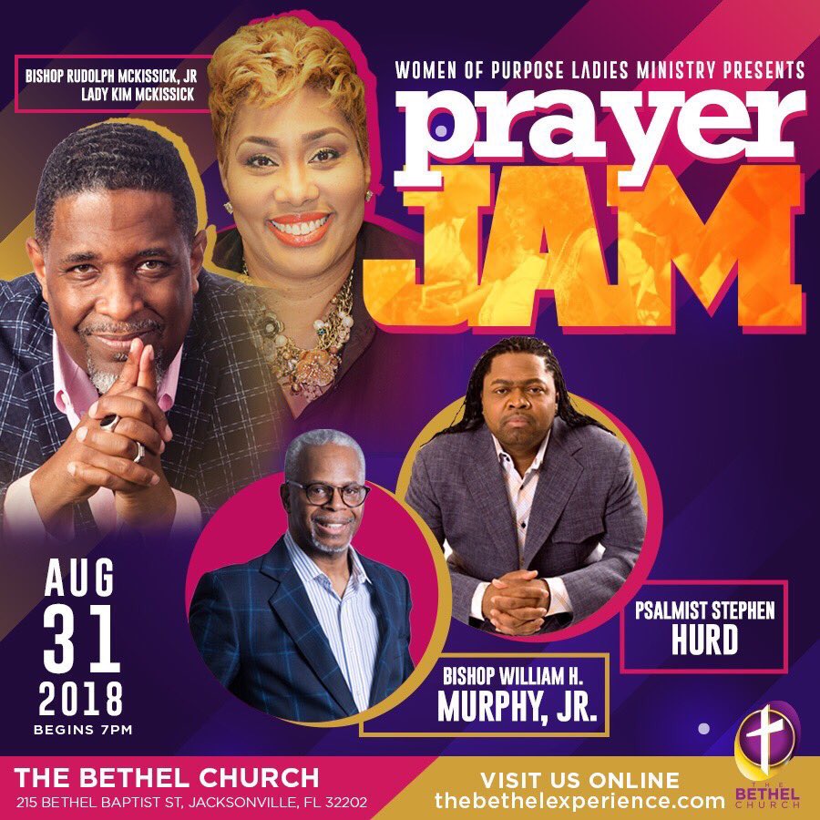 iAmJeremyWallac's tweet photo. This is going to be amazing make plans to be in the house! #PrayerJAM @BBIC_Jax @Stephenhurd @BishopWHMurphy @bishopmckjr @LadyKimspeaks https://t.co/4DnfCcfVw2