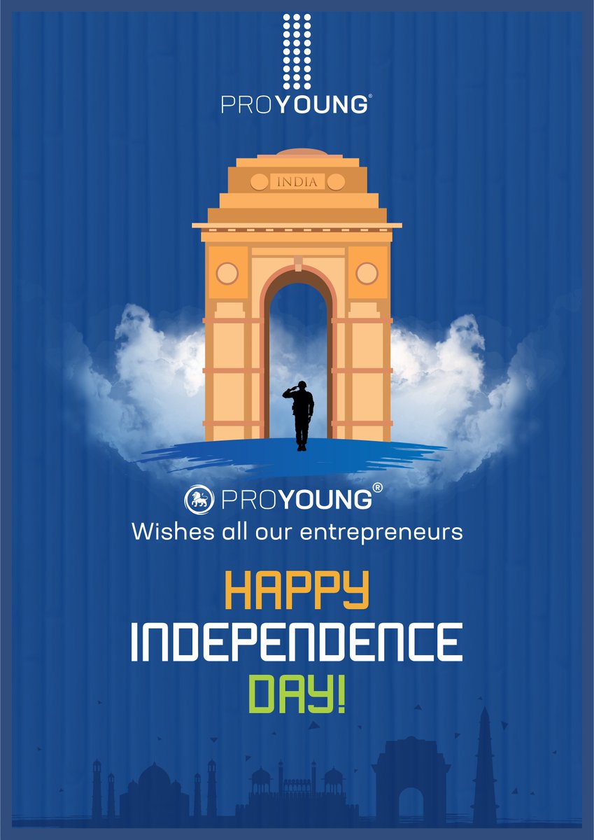 proyoungindia's tweet photo. PROYOUNG wishes all our Entrepreneurs Happy Independence Day - STAY YOUNG PROYOUNG
#proyoung #proyounginternational #wellness #fitness #health #healthcare #preventivecare #nutrition #lifestyle #entrepreneurs https://t.co/ptQpddMLmS