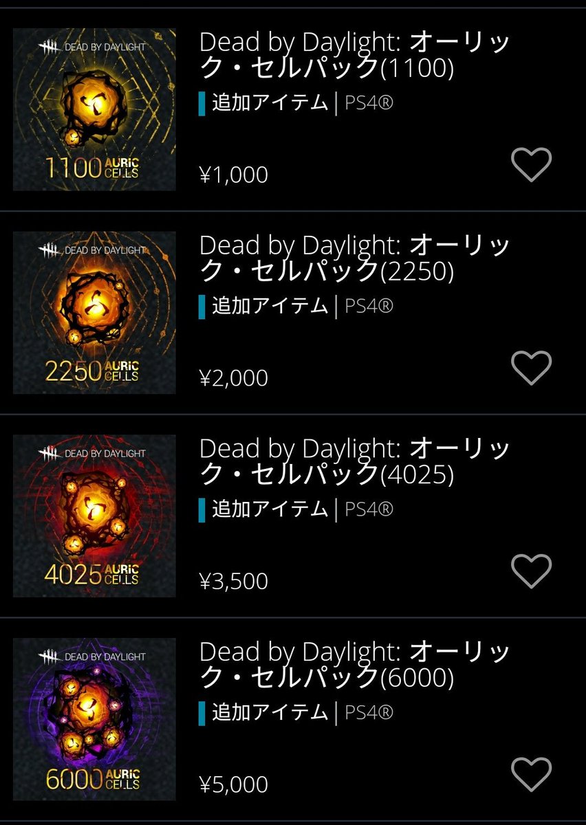 Donnary21st Deadbydaylight ニュース Ps4 ゲーム内課金用通貨 オーリックセル 法的な問題を乗り越え ついに国内で解禁 Psストアで販売が開始されました スキンやdlcキャラクターの個別購入に利用できます T Co Kaipnib2sq Twitter