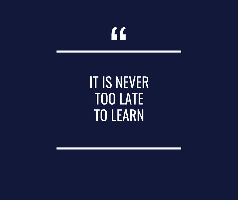 fhtvibe's tweet photo. It's Never Too Late to Learn. Agree? https://t.co/SvrHNPvmlW