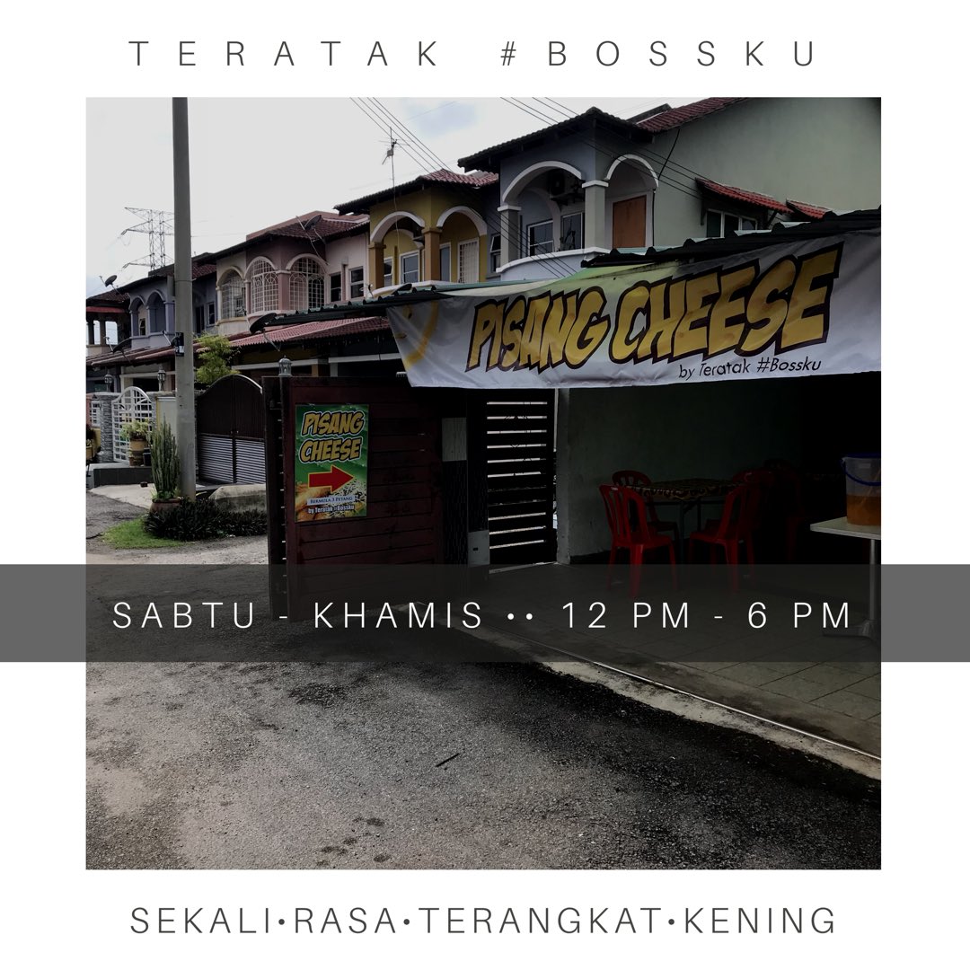 HafazokerTuuu's tweet photo. ๐ Sabtu hingga Khamis
โ๏ธ Jumaat
๐ 3 PM - 6 PM
๐ก Alai CrystalBay, Melaka
โขBersebelahan Ikan Bakar Alaiโข
๐ 017.3241.665
๐ต Delivery ON
#MelakaFood #Thebestfood #Pisangcheese #Pisangcheesemelaka #Bizanakmuda #supportkami #Teratakbossku2018 #Teambossku https://t.co/I1l2iovHLF