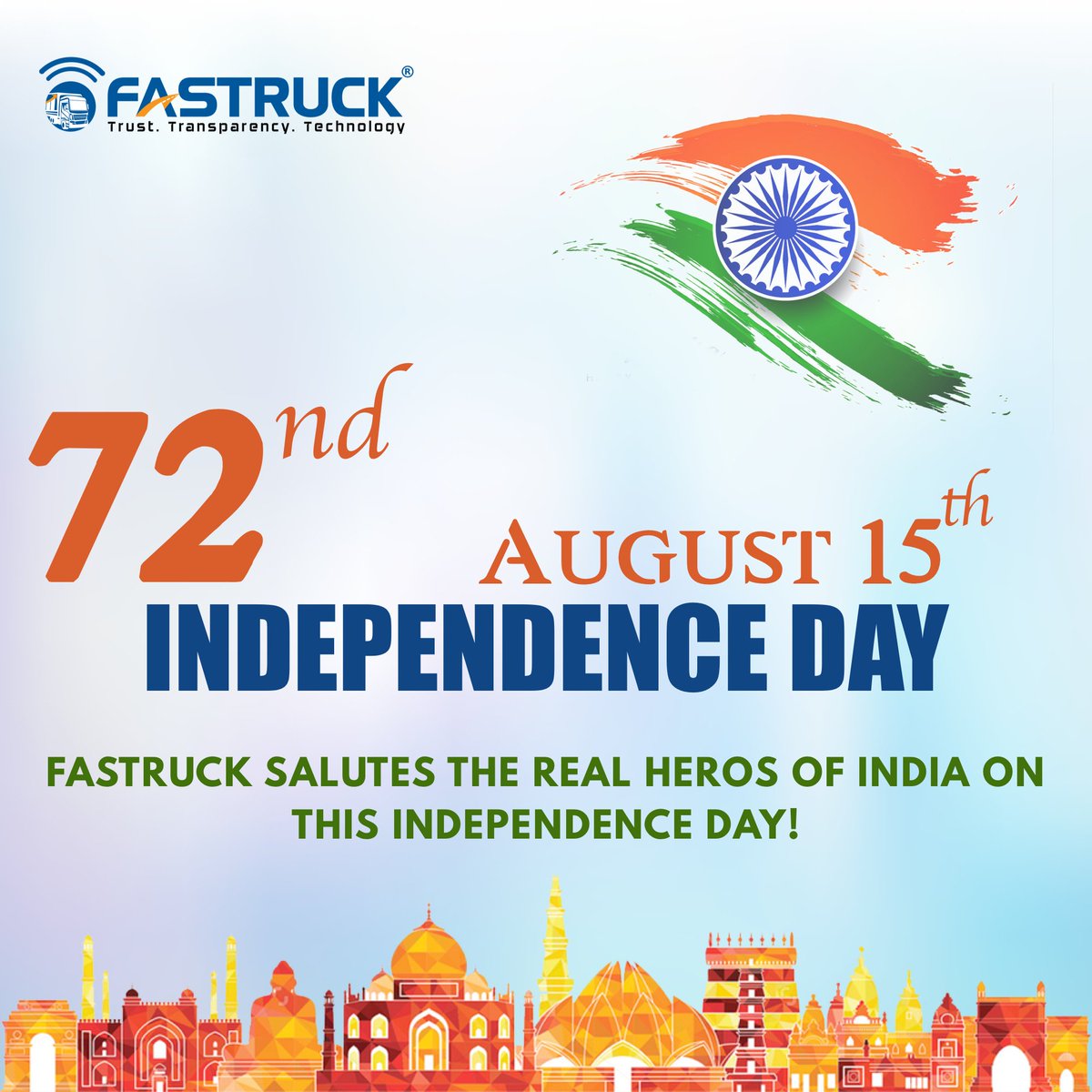 fastruckIndia's tweet photo. FASTRUCK SALUTES THE REAL HEROS OF INDIA ON THIS #INDEPENDENCE DAY! #AluruLogistics #Fastruck #Trucking #Logistics #Transportation #FastruckMalik #FastruckChakri #FastruckSeth #TruckingCompany #TruckFleet #Trucks #Lorry https://t.co/1w0kDEGvWU