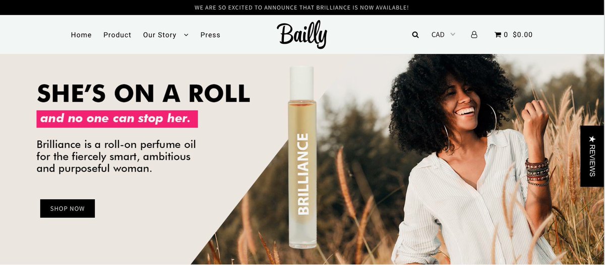 BaillyFragrance's tweet photo. IT’S FINALLY HERE 🎉 We are so excited to share with you that Brilliance, our first signature scent, is now available for purchase on our website. We look forward to sharing more news and updates with you in the weeks and months to come! https://t.co/Gy6lT8UBma https://t.co/YUC1adv0NB