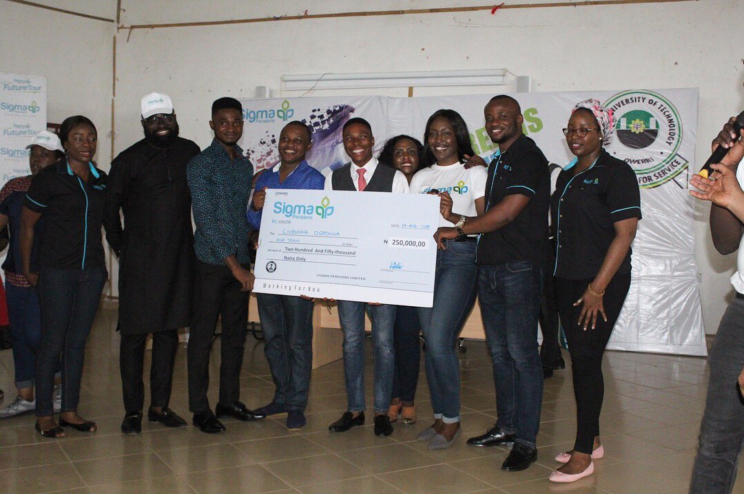 accesspensions's tweet photo. ...And the winner is Chibunna Ogbonna (@realchibunna)! Talk about a focused and determined team. Together they are creating something phenomenal in Nigeria to curb waste pollution. Watch out for Chibunna and his team!
#ReadySetBoss #SigmaFutureTour #SigmaPensions #WorkingForYou https://t.co/UmQJls3HQM