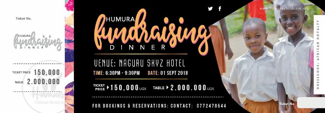 brown_ranger's tweet photo. Let’s empower the children of @humuraministry by fostering their literacy. You’re invited to buy a ticket for the fundraiser at naguru skyz hotel or make a pledge. Contact 0772478544 for more information https://t.co/xdORy22yR0