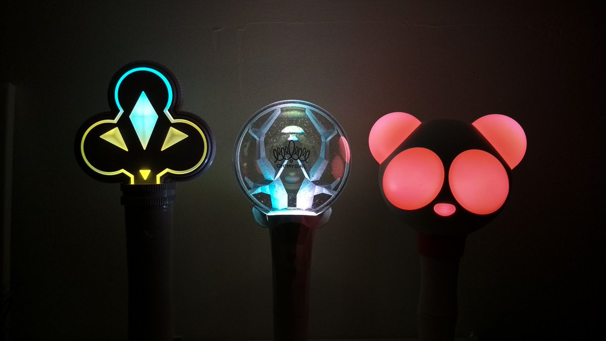 the "u cant sit with us" lightstick collection is completed.