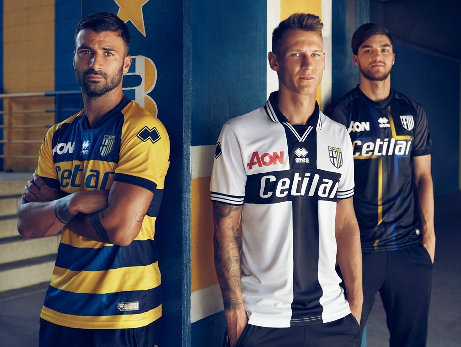 Parma Calcio Away soccer jersey 2018/19 - Errea