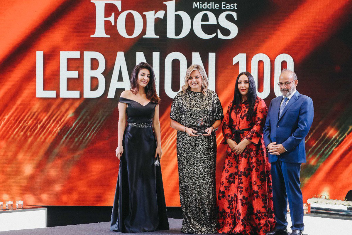So touched to be honored by Forbes Middle East and very proud to be one of the Lebanese business women to receive this prestigious award. @Forbes @forbesmiddleeast @Clementine_SAL