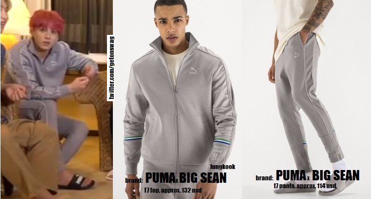 Beyond The Style ✼ Alex ✼ on Twitter: "(requested) 2018 PACKAGE in SAIPAN 180814 PUMA x BIG SEAN t7 jacket &amp; pants gray [ #BTS #방탄소년단 JUNGKOOK #JUNGKOOK #정국 ] AMI