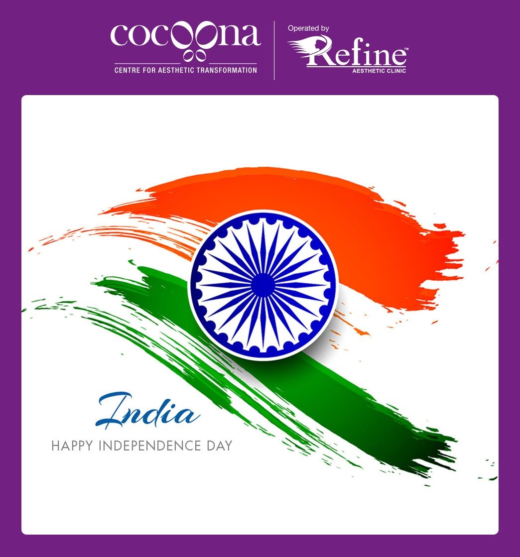 cocoonarefine's tweet photo. Wishing all of you a very Happy Independence Day!

#CocoonaRefine #LookConfident
#Ludhiana #BestTechnology #ConsultExpert #Wellness
#FeelYoung #IndependenceDay #India #TheCocoonaEffect https://t.co/wDUDu69RTC
