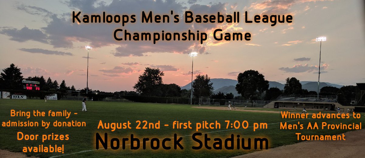 Kamloops Men's Baseball League (KMBLeague) Twitter
