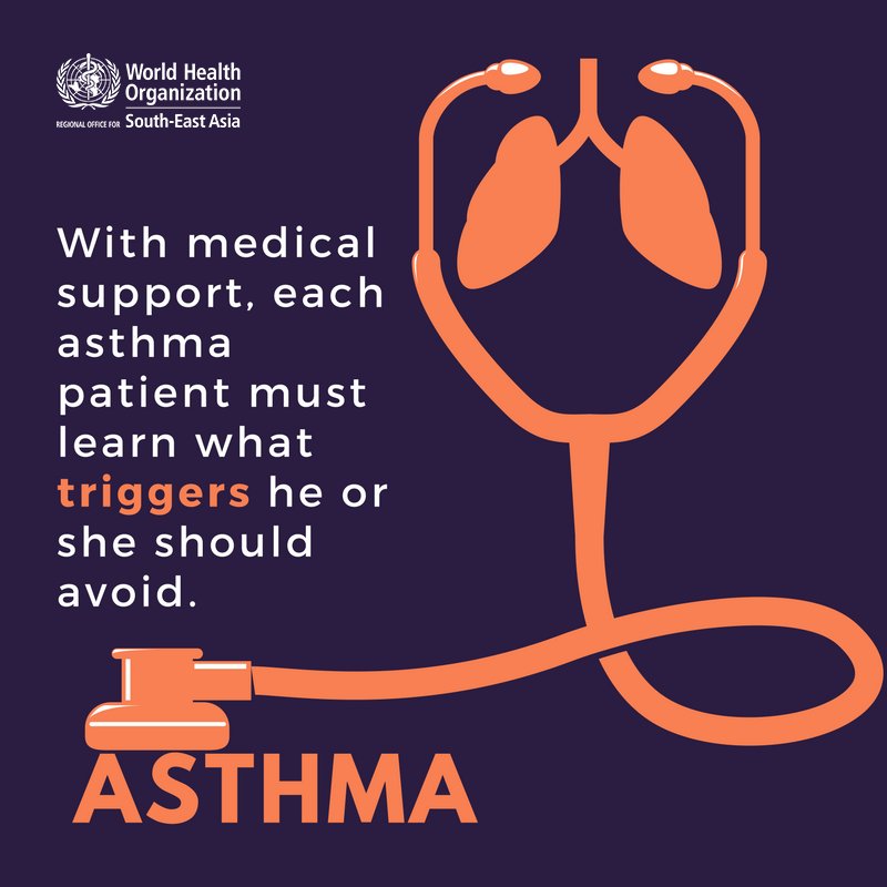 Medication is not the only way to control #asthma. It is also important to avoid #asthmatriggers - stimuli that irritate and inflame the airways. With medical support, each asthma patient must learn what triggers he or she should avoid.