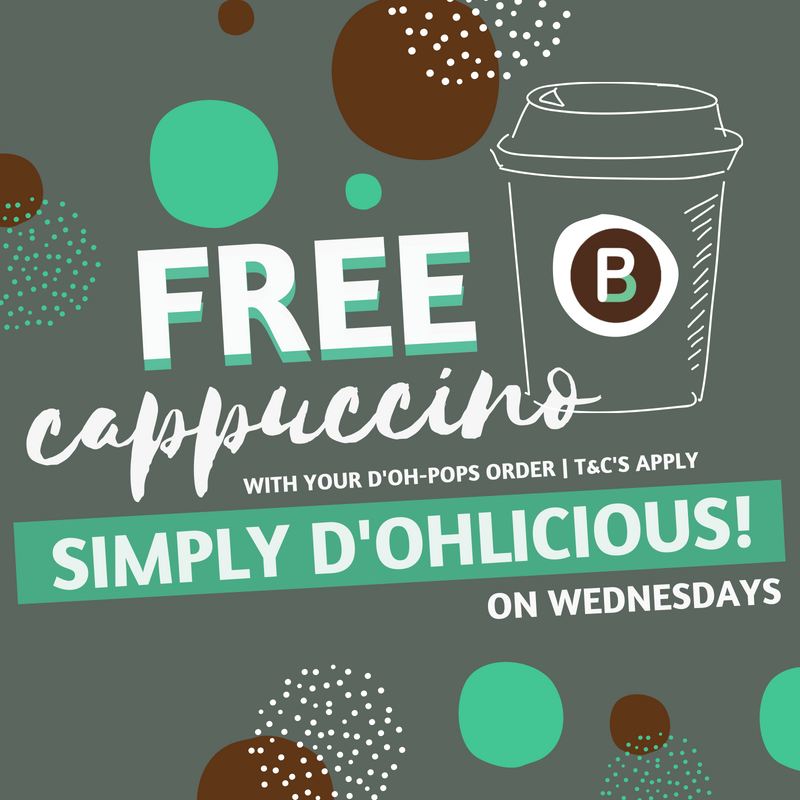PlanBDessertery's tweet photo. D'oh-Pops and a FREE Cappuccino makes everything better! Visit one of our 6 stores (Galleria Mall,Cornubia Mall,Durban North,Umhlanga,Hillcrest and The Zone in Rosebank) and try our D'ohlicious D'oh-Pops TODAY! https://t.co/ITifKZ8yoU
