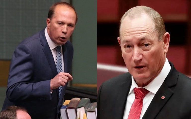 BetootaAdvocate's tweet photo. Peter Dutton Accuses Fraser Anning Of Plagiarism: https://t.co/zD4SVbL4A4 https://t.co/HzFZd5MnVr