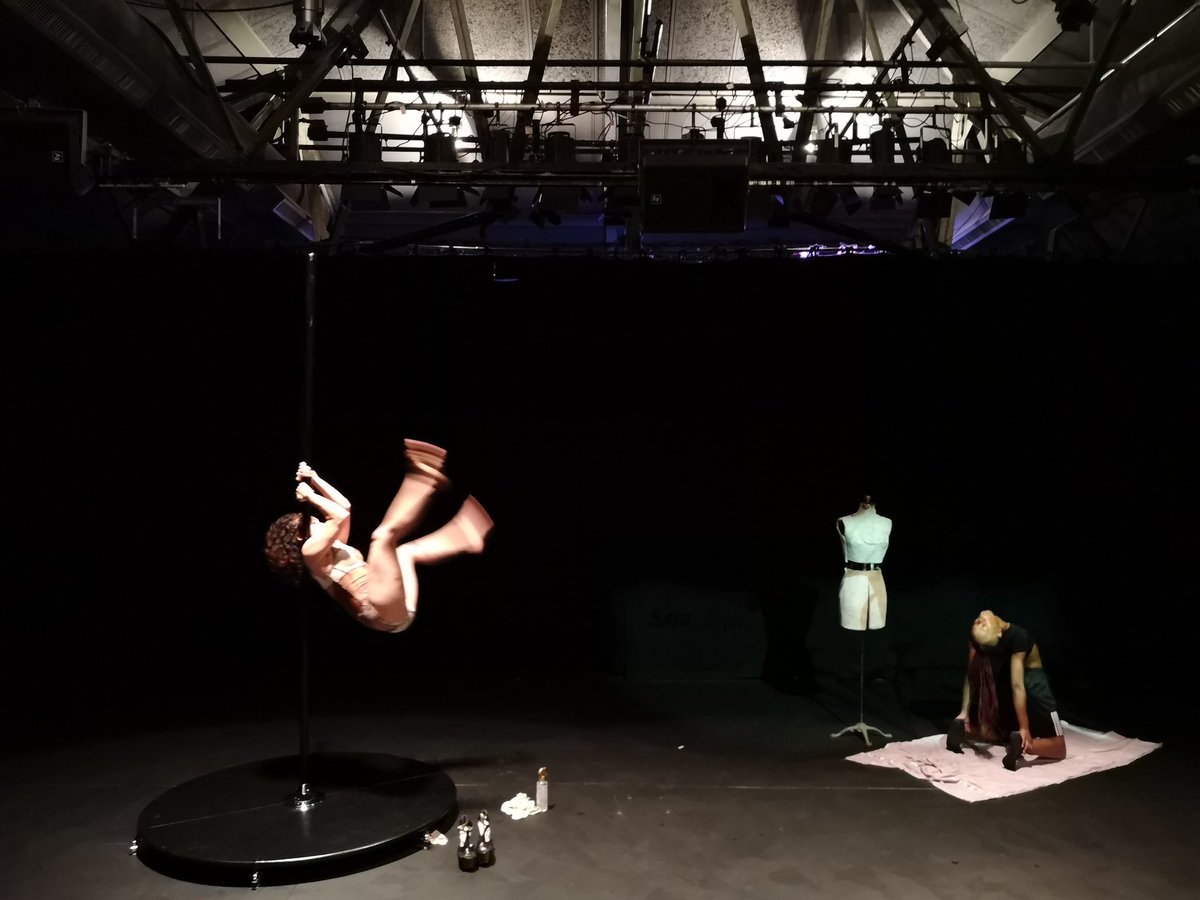MothertongueP's tweet photo. Warming up for our first show at #sawaf18. #WombofFire #themothertongueproject @durbanplayhouse @rehaneabrahams @lukhanyiso_skosana @kanya.viljoen @saramatch https://t.co/Pf9OLQu2lx
