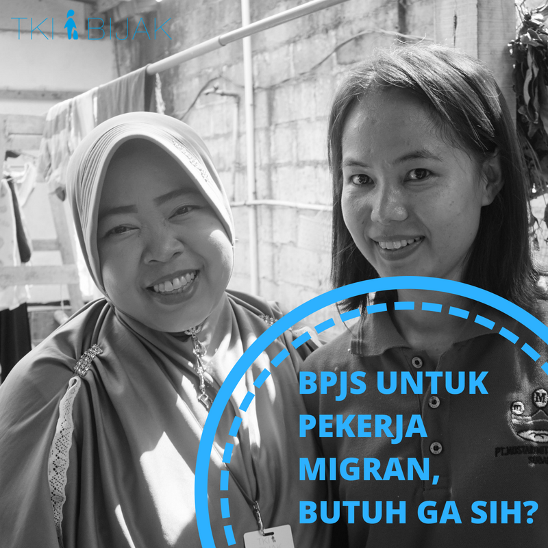 TKIBijak's tweet photo. Sempat dengar kalo Pekerja Migran sekarang wajib punya @BPJSTKinfo ? Apa sih itu? (continue) #TKIBijak #YangMelekYangBijak https://t.co/5q2LWTSHPk