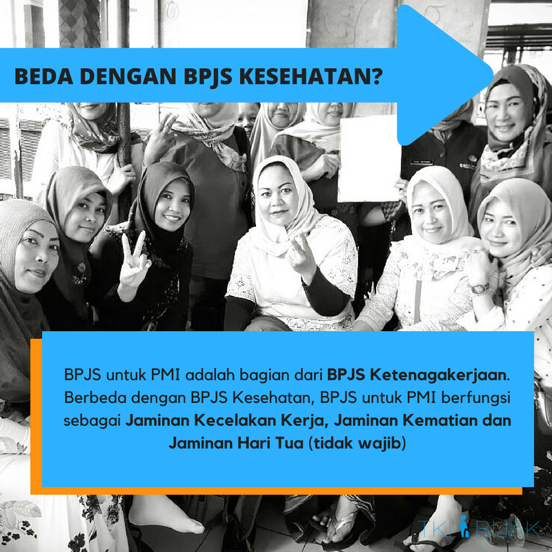 TKIBijak's tweet photo. Sempat dengar kalo Pekerja Migran sekarang wajib punya @BPJSTKinfo ? Apa sih itu? (continue) #TKIBijak #YangMelekYangBijak https://t.co/5q2LWTSHPk