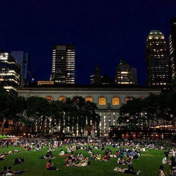 Noches de verano en Bryant Park 🌃❤️🗽