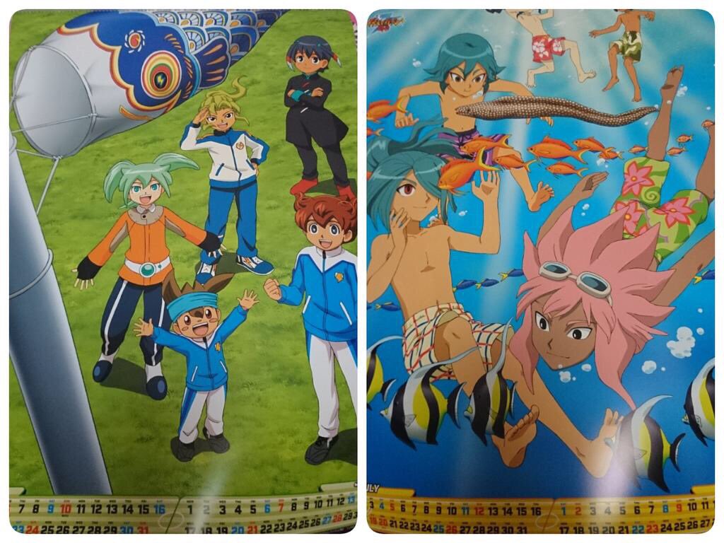 中古】カレンダー イナズマイレブンGO 2014年度カレンダー イナズマ