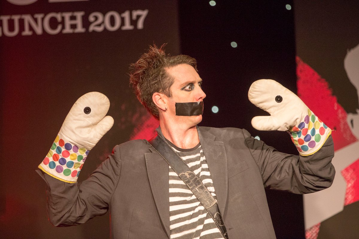 EventConsScot's tweet image. Last year at the @HITScotland POETS Lunch we were lucky enough to have @TapeFaceBoy as one of our amazing acts! (He has a @edfringe show this year by the way). This year we have the incredible Globe Girls! I'm confident it is going to be another memorable one!