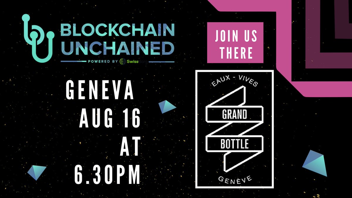 BCUNCHAINED's tweet photo. Come join us this THURSDAY for a #BUAfterwork at Bottle Brothers, Geneva! Some Free drinks & FREE Tickets for BlockchainUnchained Geneva event on September 12-14 will be given !! More informations https://t.co/59RcnFU8Pl https://t.co/wB2Fv9962A