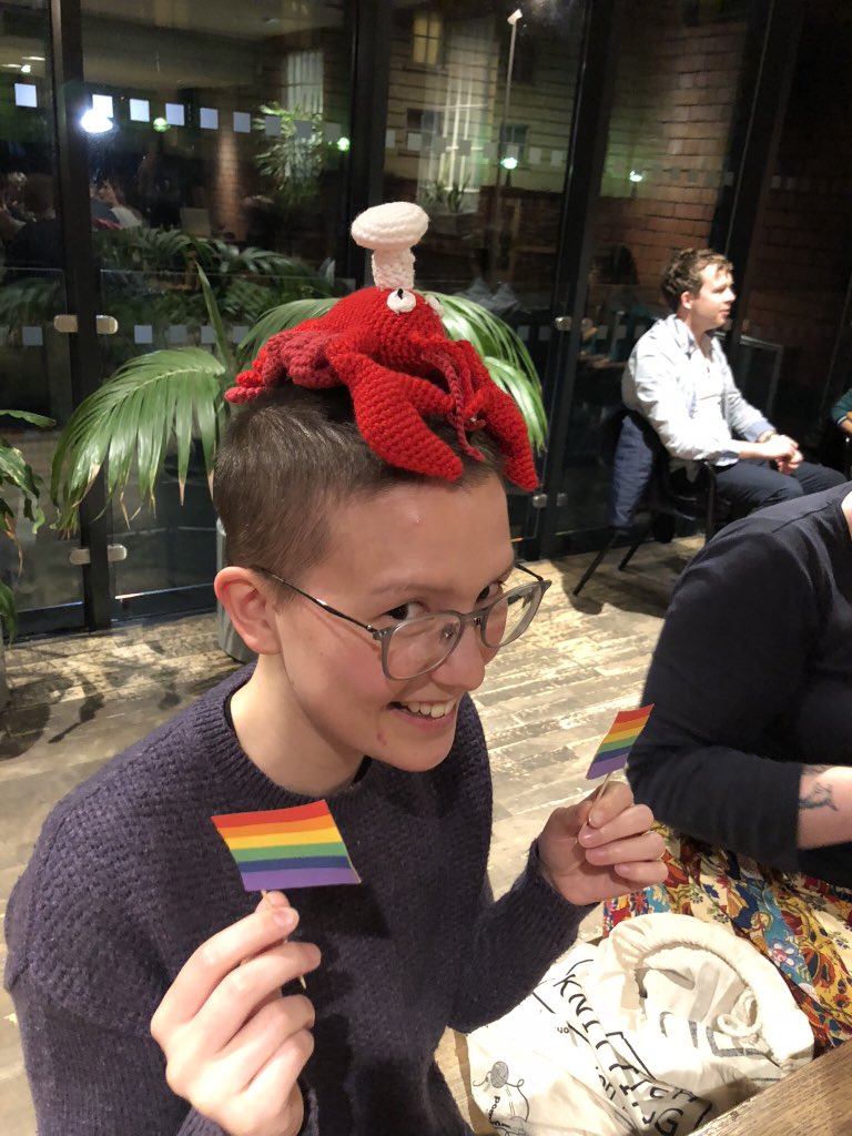 QueerYarn's tweet photo. Hey queers, it’s yarn time again on Thurs 23rd. Come meet our lovely squad! #queeryarn #bristol https://t.co/ChatSyoUdA