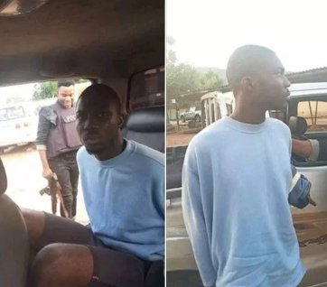 Max1023FM's tweet photo. Police apprehends 100 level student identified as Santa Cruise for allegedly stabbing a 300 level student of the dept. of philosophy &amp; religious studies who attempted to separate a quarrel btw him &amp; another student. The incident occurred at the Kogi State Uni., Anyigba #MaxGist https://t.co/DwBHEqdjE7