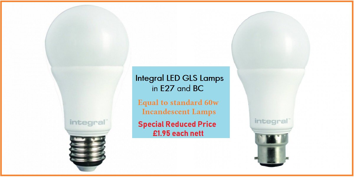 Andylamps67's tweet photo. Another special reduced price for one of our best selling @integralLED LED lamps. This 9.5w lamp produces light equal to the standard 60w filament bulb. Click on https://t.co/S5bGUkMLRe and pick up a bargain while stocks last. #LedSale #LedGls https://t.co/sfDMkxiXNn