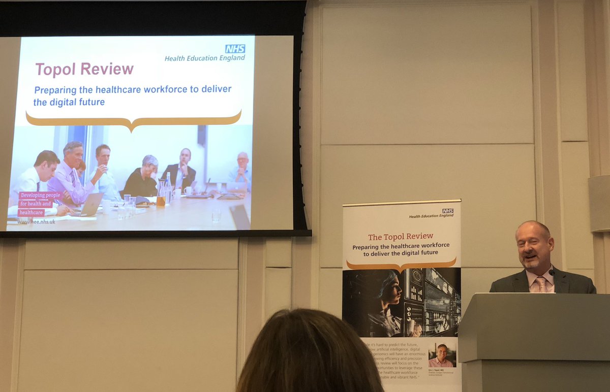 HospChiefPharm's tweet image. Afternoon “Topol-ing” great link to #datadrivencare 

Aim for the audience is to distil the implications of healthcare technology for the health &amp;amp; care workforce

#TopolReview
