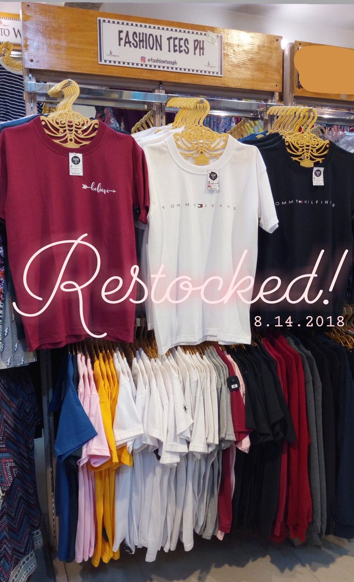 FashionTeesPH's tweet photo. Restocked! 8.14.2018
New In: Tommy Jeans tee, Gorgeous tee, Tommy Hilfinger tee, Champion tee & Mini Print tee. Come and shop now at Fashionology Lifestyle Imus Branch Fashion Tees PH your daily OOTD.
#fashionph #teesph #fashionteesph
#cavitebased #imusbased https://t.co/iFNB03mfLo