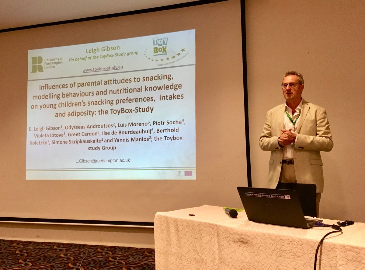 DrSueRNutr's tweet photo. The Diet and Health Symposium at #ICCAP2018 Dr Leigh Gibson presenting data from the original Toybox-Study https://t.co/sULShlVeBc