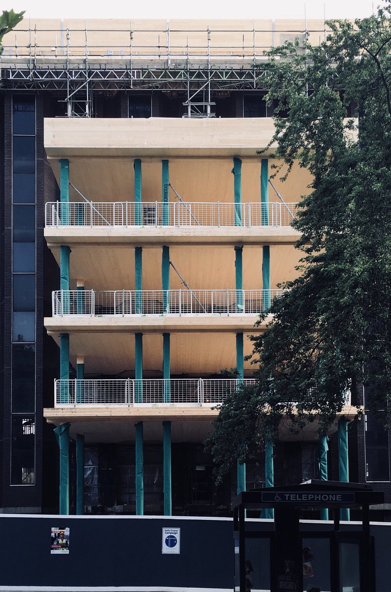 BIM4CLT's tweet photo. #Crosslaminatedtimber in #London 
Nice use of CLT to refurbish an office block #hybrid #CLT #steel https://t.co/9SR0dPN33j