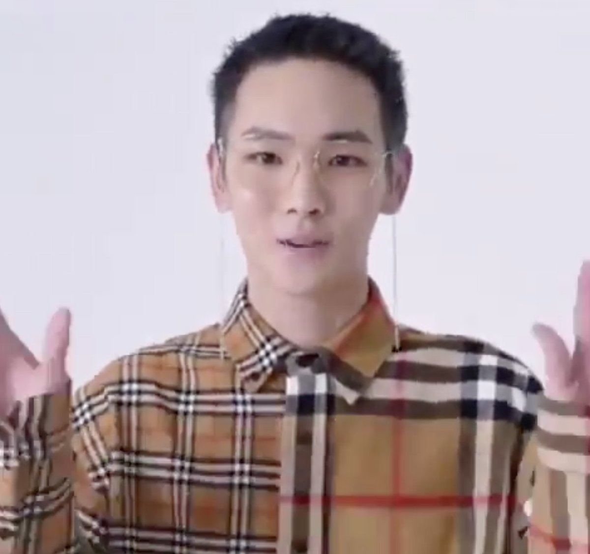 gosha burberry check flannel shirt