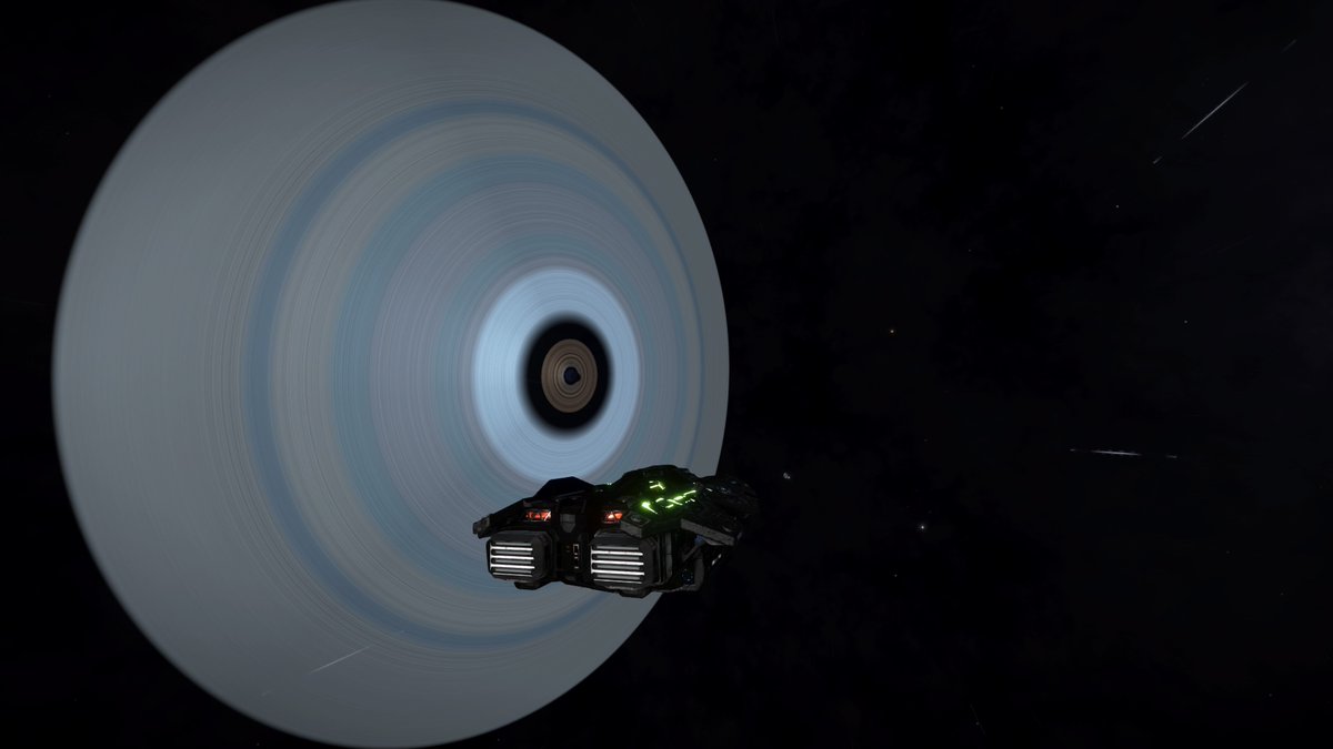 CMDR_Dev_A_staR's tweet photo. @GalPhotoED @EliteDangerous Even though I am flying at a furious pace I still enjoy the marbles that space has to offer.
#hugerings #binarysuns #neutronwave #rainbowrings https://t.co/1umXooXmPW