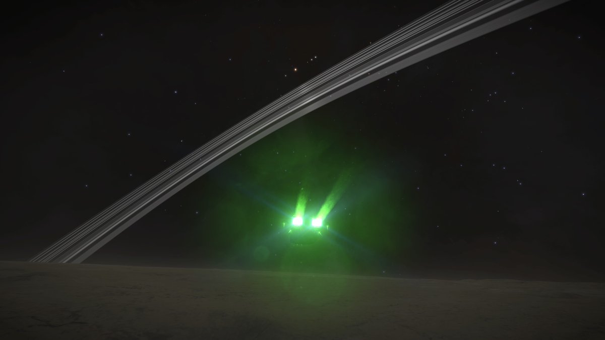 CMDR_Dev_A_staR's tweet photo. @GalPhotoED @EliteDangerous Even though I am flying at a furious pace I still enjoy the marbles that space has to offer.
#hugerings #binarysuns #neutronwave #rainbowrings https://t.co/1umXooXmPW