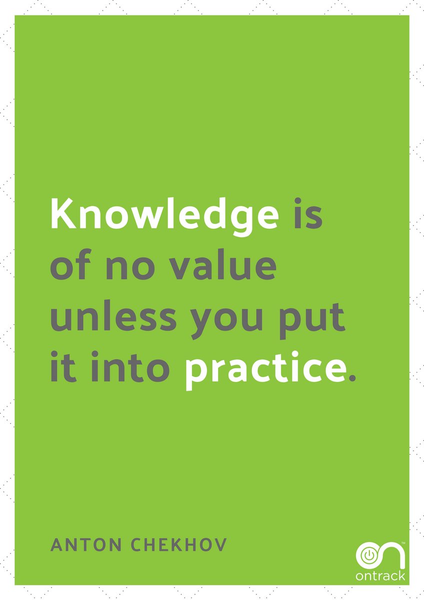 ontrackms's tweet photo. ‘Knowledge is of no value unless you put it into practice’ by Anton Chekhov
 
We at #Ontrack are constantly innovating and testing our products and finding new ways of improving Ontrack for our users.
 
#wisdomwednesday #wordsofwisdom #innovation #worksmanagement #system https://t.co/a4oGmRmVYB
