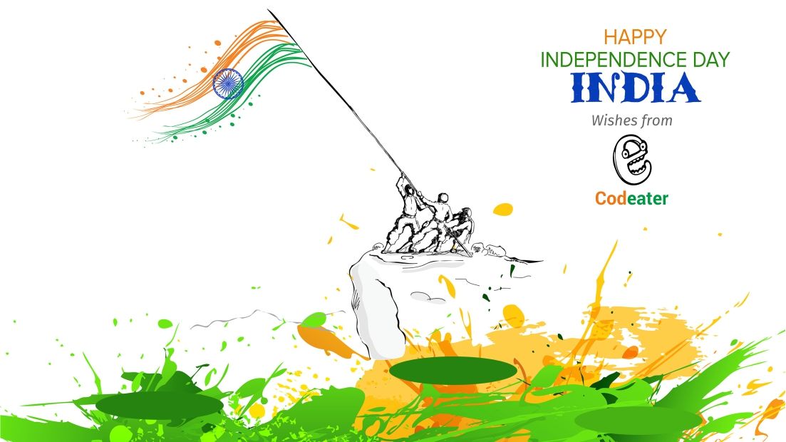 meetCodeater's tweet image. Codeater &amp;lt;/Newsletter for Developers&amp;gt; made with ❤️ in India. We wish our Indian community members a very #HappyIndependenceDay

#WednesdayWisdom #IndependenceDayIndia #स्वतंत्रता_दिवस #UnitedByHope