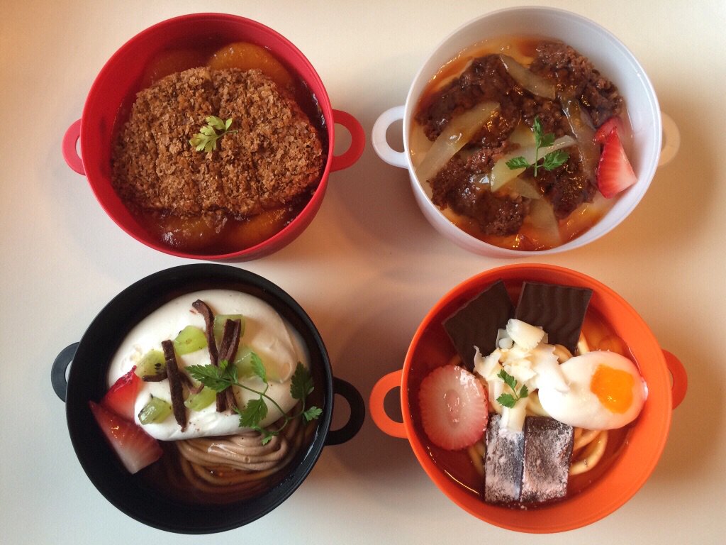 Shiho テレビでも紹介したはった福知山の どんぶりプリン 食べました お昼過ぎに行ったら海鮮丼は売り切れてたみたいでカツ丼 牛丼 とろろ蕎麦 ラーメンの4種類です スイーツカフェパステル どんぶりプリン