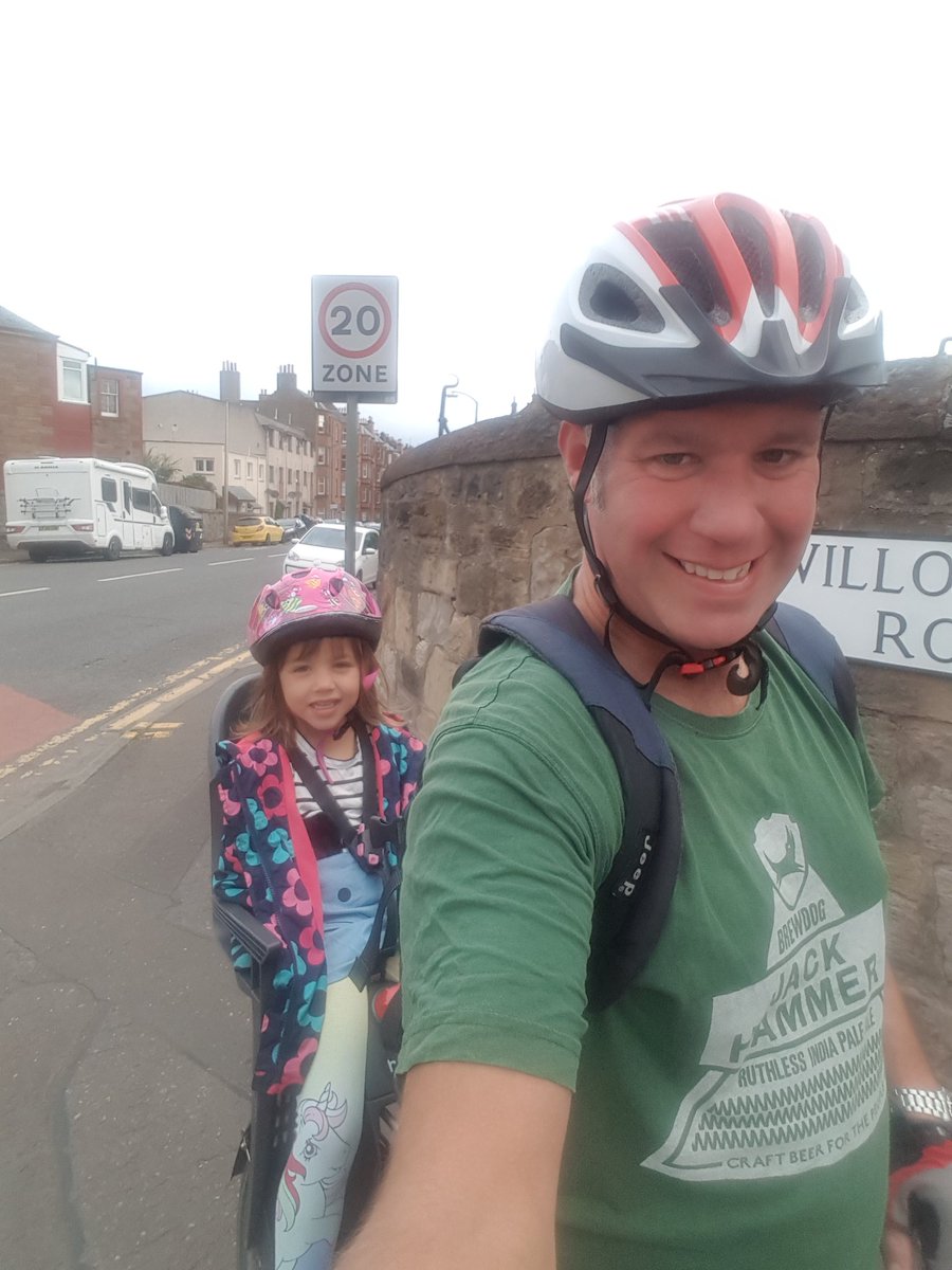 Happy #CycleToWorkDay (via nursery). Taking in Portobello Beach, Arthur's Seat and the centre of Edinburgh