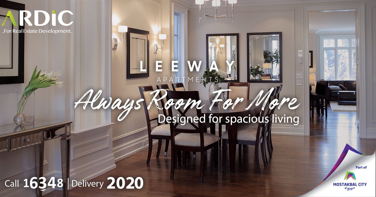ARDICRealEstate's tweet photo. A spacious dining room would make any meal a thousand times better, and it would be even better with some company. 
Enjoy being the host with LEEWAY Apartments!
With spaces starting from 200 sqm, 0% interest, 7 years installment.
LEEWAY, Designed for Spacious Living. https://t.co/FFtMHdZIzN