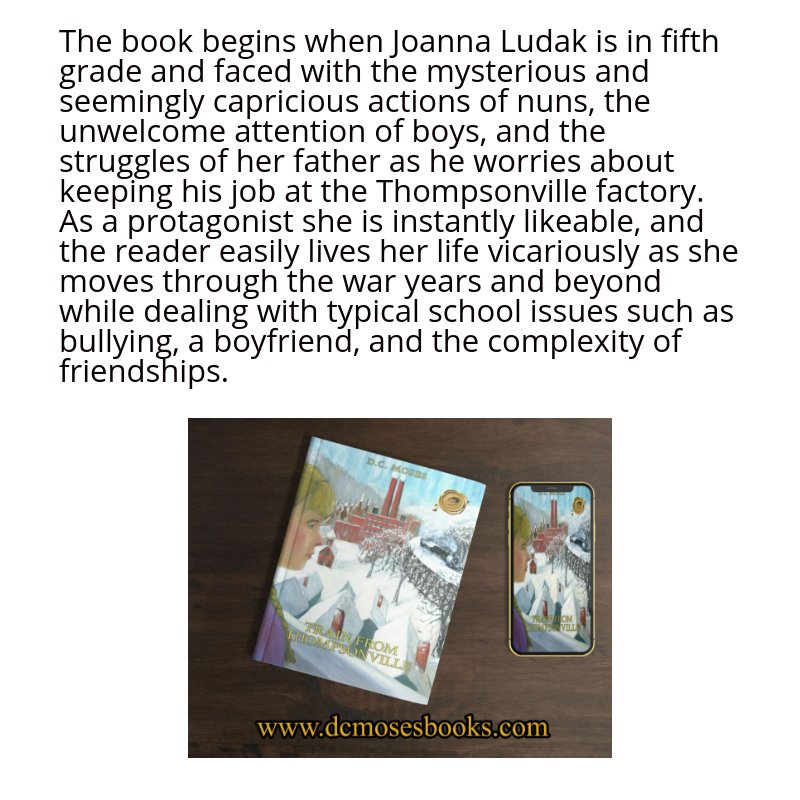 authordcmoses's tweet image. Read the full book review of "Train from Thompsonville." Click here! bit.ly/2MeGZuI

#TrainFromThompsonville
#Toplink